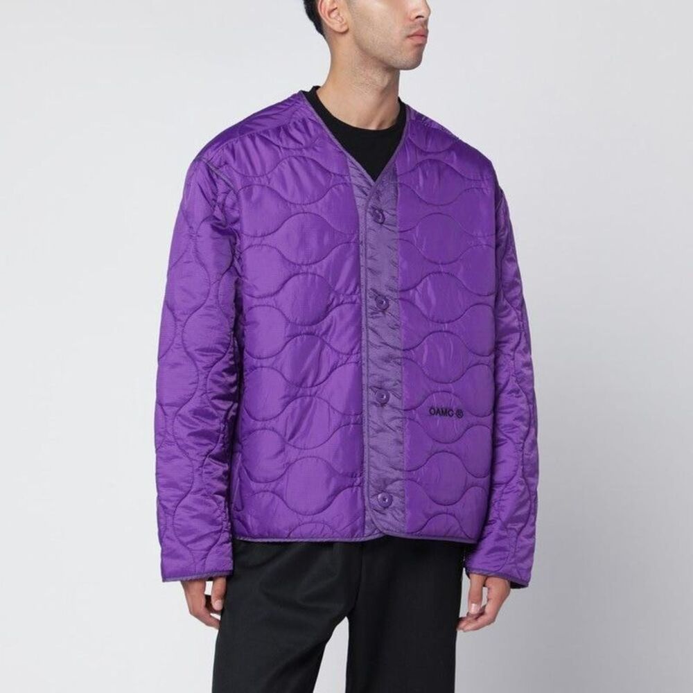 OAMC Quilted Button-Front Jacket Men ORANGE Outerwear